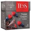 TESS / Tea "Forest Dream" black with raspberries and blueberries, 20 pyramids, 1.8 g each