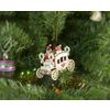 Toy Christmas tree "Carriage covered" 3020 Heart Santa