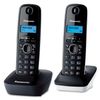 PANASONIC KX-TG1612RU1 cordless telephone + additional handset, memory of 50 numbers, caller ID, alarm clock, gray