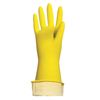 ЛАЙМА / Latex household gloves "Lux", REUSABLE, cotton dusting, dense, size L (large)