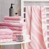 Этель / Terry rosa zebra, 70x130 cm, 100% chl, veludo, 420 g / m2