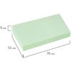 BRAUBERG / Self-adhesive block (stickers) PASTEL, 76x51 mm, 100 sheets, green