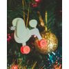Toy Christmas tree "Poodle" white 1013