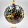 Палех / Palekh / Christmas tree ball "Sadko" glass, master Kuzmenko