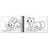 Livro de colorir A5, 4 folhas, HATBER com adesivos, Minhas primeiras aulas, "Animais selvagens"