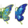 Kurts Adler / Christmas tree toy "Butterfly-Peacock", 12 cm