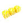 GamesDealer / Xúc xắc nhựa, 12 mm, 1 cái, màu vàng