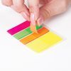 STAFF bookmarks, adhesive, plastic, 45х12 mm x 3 colors + 45х25 mm x 1 color, 25 sheets