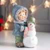 Сималенд / Souvenir "Baby in a blue coat makes a snowman"