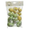 Kaemingk / Easter decorations Eggs with ribbons - Happy Easter 4-6 cm, 12 pcs, pendant