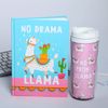 ArtFox / Gift set "NO DRAMA LLama" diary + thermo glass