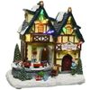 Kaemingk / Casa di Natale luminosa Villaggio di Natale: negozio di giocattoli a Oberstein 21 * 20 cm, a batteria