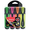 A set of highlighters MAPED SET of 4 PCs., ASSORTED, "Fluo PEP's Ultra soft", line 1-5 mm