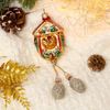 Сималенд / Christbaumschmuck "Uhr mit Zapfen"