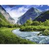Опт-картина / Peinture par numéros 40x50 Rivière de montagne