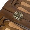 GamesDealer / Schach + Backgammon geschnitzt "Athenian" 50 mit Griff, Haleyan