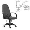 Office chair "Ecuador", CH 312, fabric, gray