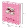 BRAUBERG "Baby shoes" photo album for 200 photos 10x15 cm, hard cover, thermosealing, pink, 39114