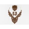 Lace necklace "Twinkling gold"