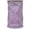 Kaemingk / Decorative ribbon Lilla Lunare: Silver patterns 270 * 13 cm