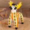 Дымковская глиняная игрушка / Figurine "Deer with blue spots"