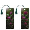Bookmark for books with a ruler, 3D surround, BRAUBERG "Flowers" with a decorative lace