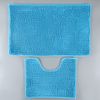 Доляна / Doliana / Set Bade- und Toilettenmatten 2-tlg. 40x50, 50x80 cm "Bukli" Farbe blau