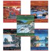 HATBER / 笔记本 А5，96 张，订书钉，线条，硬纸板封面，“风景”/ 12 件。