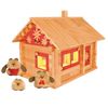 Пелси / Construction set "Three bears hut with dolls, painting and wiring", 151 elements