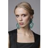 Lace earrings "Marilyn Monroe" green