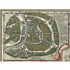 Арбет Мрамор / Arbet Marble / Map of Russia by Gessel Gerrits, Amsterdam, 1614 in a baguette - a replica