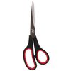 Tijeras GUARDIA "Soft Grip", 190 mm, inserciones de goma, negro-rojo, afilado en 3 caras