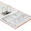 BRAUBERG Raccoglitore rivestito in PVC 80 mm con angolo, arancione (doppia vita)