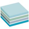 POST-IT / Selbstklebeblock (Aufkleber) ORIGINAL "Blue Pastel" 76x76 mm, 450 Blatt, sortiert