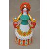 Дымковская глиняная игрушка / Figurine "Lady peasant woman in a kokoshnik"