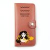 Clutch button mini with finished edges "Aquarius" red