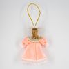 Потешный промысел / Christmas tree toy from porcelain "Girl in a summer dress and a hat"