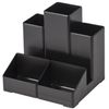Stand organizer BRAUBERG-CONTRACT, 109х95х101,5 mm, 5 compartments, black