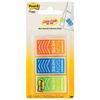 Bookmark adhesive POST-IT "Put Your signature", plastic, 24 mm, 3 colors x 20 pieces