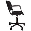Armchair KR08, with armrests, black