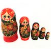 Хохлома Оптом / Matreshka "strawberries" 5 dolls