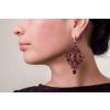 Lace earrings "Cleopatra" Burgundy