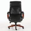 Ofis koltuğu BRABIX PREMIUM "Infinity EX-707", ahşap, hakiki deri, siyah