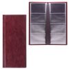 DPS / Business card holder four-row for 96 business, discount or credit cards, burgundy