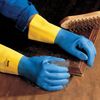 MAPA / Duo Mix / Alto 405 latex-neoprene gloves, cotton dusting, size 9 (L), blue / yellow