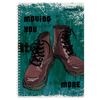 Альт / Notebook A4 80 l. comb, cage, glossy lamination, "BOOTS" / 7 pcs.