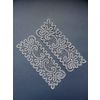 Снежинка / Snowflake / Lace cuffs with quatrefoil pattern and curls