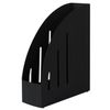 Tray vertical paper BRAUBERG Energy (261х85х300 mm), ergonomic shape, black