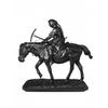 КАС.З. / KAS.Z. / Sculpture Peasant woman with a rake on a horse b / r
