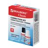 Corrective BRAUBERG set of CORRECTION FLUID + THINNER, 20+20 ml